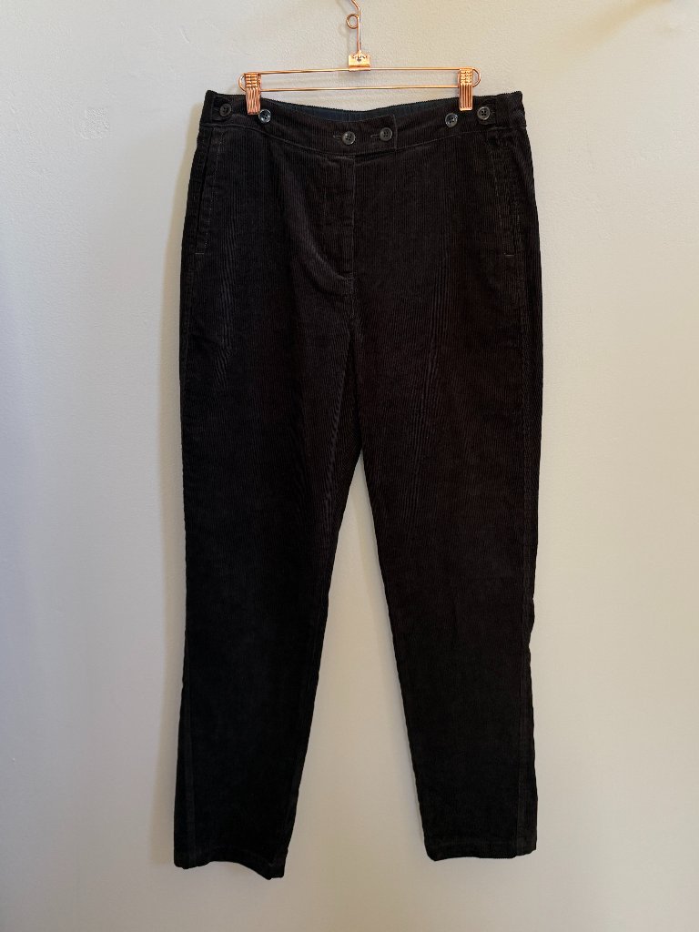 Poetry Brown Corduroy Tapered-Leg Trousers, Us 8 — image 2 of 8